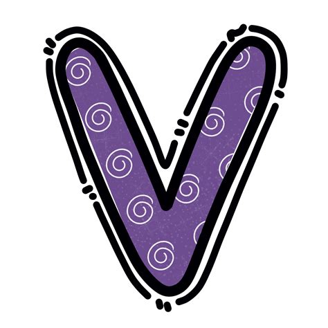 Alphabet Letters V