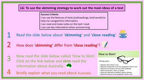 Image result for Scanning Reading Examples