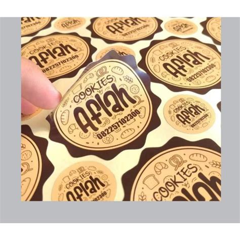 Jual CETAK STIKER CHROMO CUT A3+ / CETAK STIKER LABEL KEMASAN MAKANAN ...