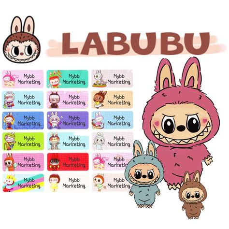 Labubu Name Sticker （waterproof）(Ready Stock) | Shopee Singapore