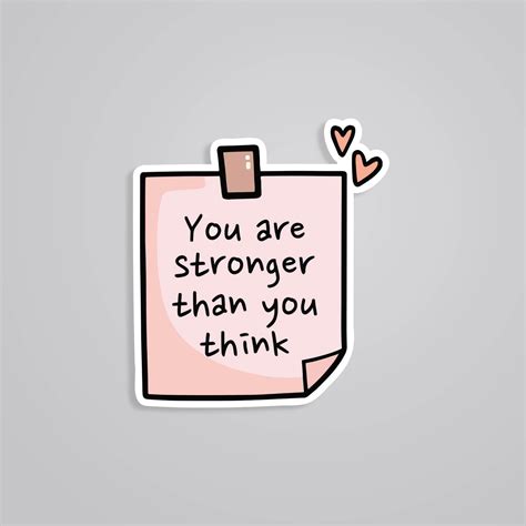 You Are Stronger Motivational Stickers Empowering and Bold