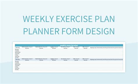 Exercise Session Plan Template 的图像结果