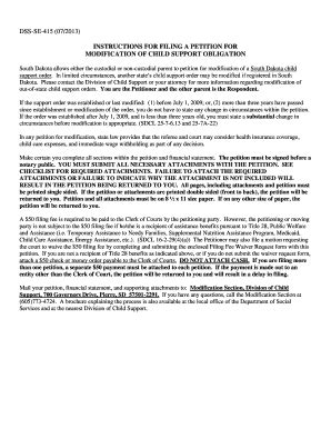 Bill Of Sale Form South Dakota Child Support Filing Data Form | pdfFiller