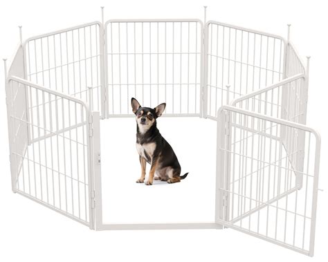 UTTU Multi-sized Metal Dog Exercise Pen Panels with 1 Doors & Reviews ...