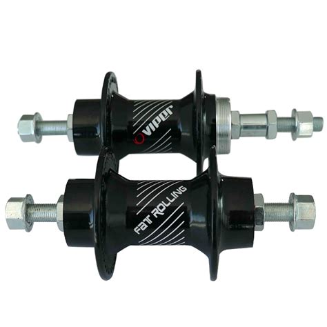 Cubo Al. C/rolamento 72f. Flange Alta - Eixo Fat Preto Viper - Loja Duas Rodas