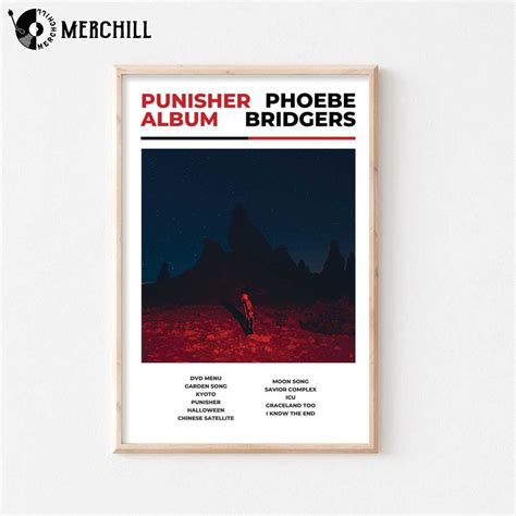 Punisher Phoebe Bridgers Poster Album Gift for Fans - Happy Place for ...