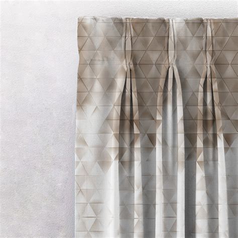 Buy Triangle Mirage Brown Room Darkening Curtains Online | Drape Story ...