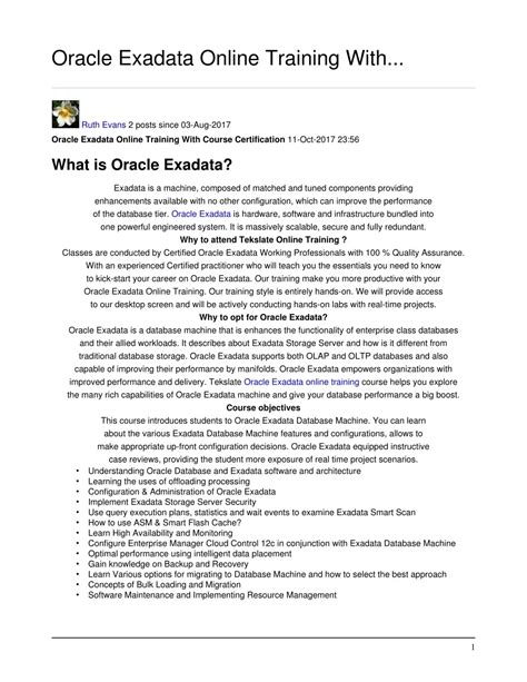 Image result for Oracle Exadata Training