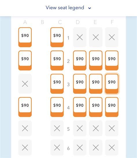Airbus A320 Seating Chart Jetblue