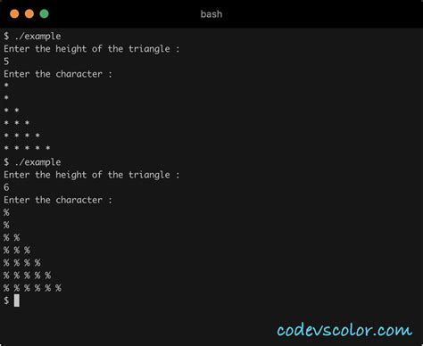 Image result for Half Pyramid Program in C