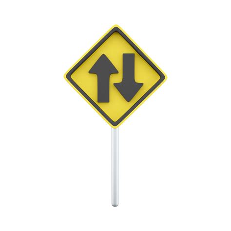 Icon Two Way Traffic Sign 3D Model - TurboSquid 2018050