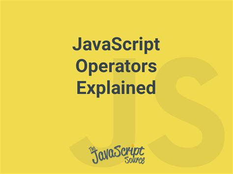 JavaScript Operator 的图像结果