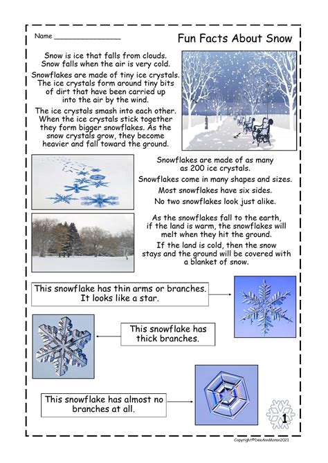 Snow Worksheet 的图像结果