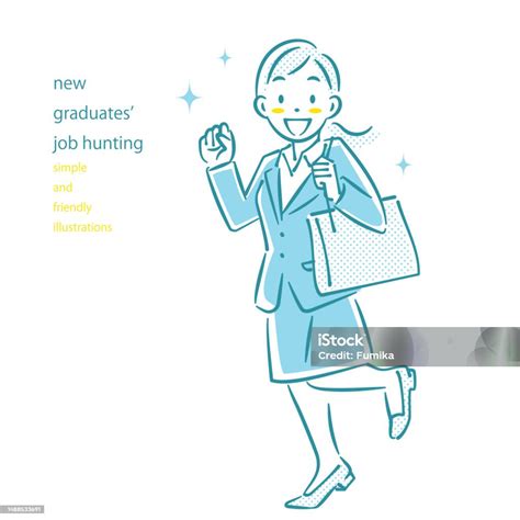 New Graduates Job Hunting Outline Illustrations Stock Illustration ...