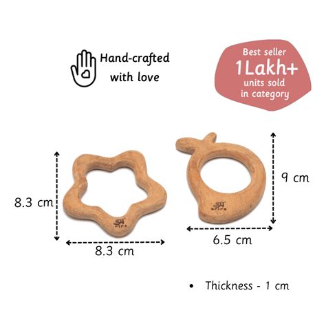 Ariro Toys Wooden Teethers-Mango & Star – The Mom Store