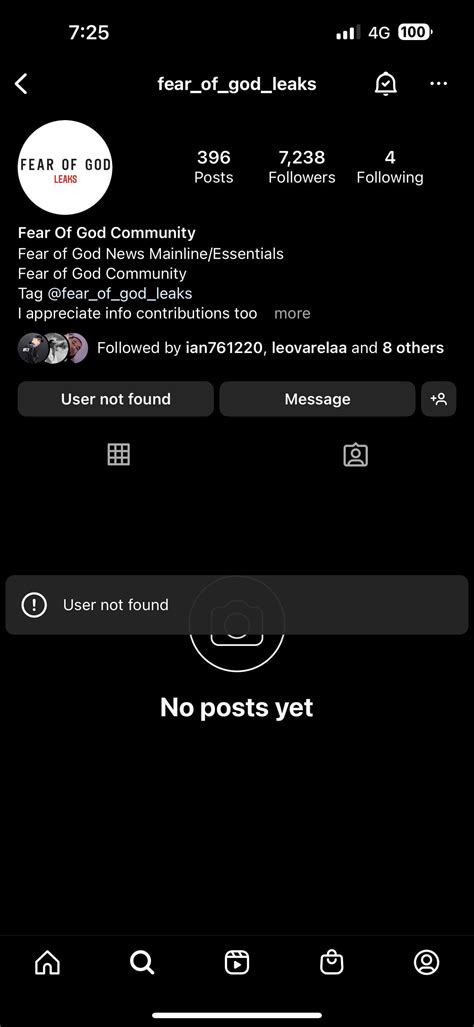 Fear_of _god _leak ig page is down : r/FearofGod