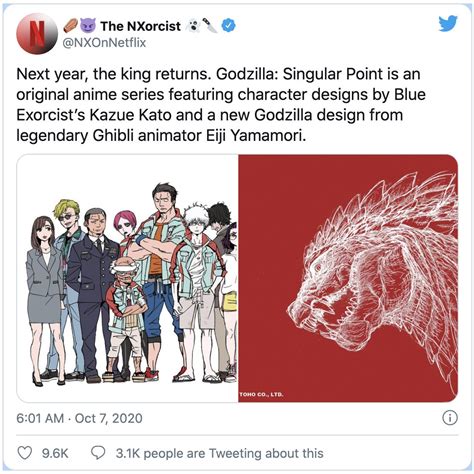Godzilla: Singular Point Features a New Design by Studio Ghibli Alum ...