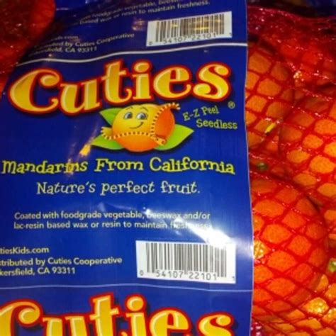 Cutie Oranges Nutrition Facts - Free Printable Nutrition Facts