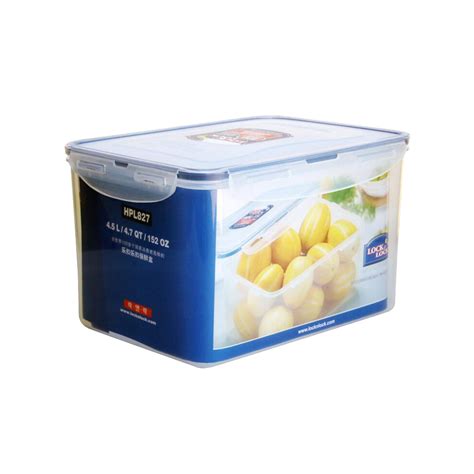 LocknLock Classics Rectangular Plastic Airtight Food Storage Container ...