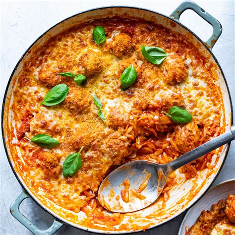 Chicken Meatball Parm Orzo | Mob
