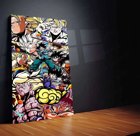 Dragon Ball All Characters Metal Poster | Iconic DBZ Heroes & Villains ...