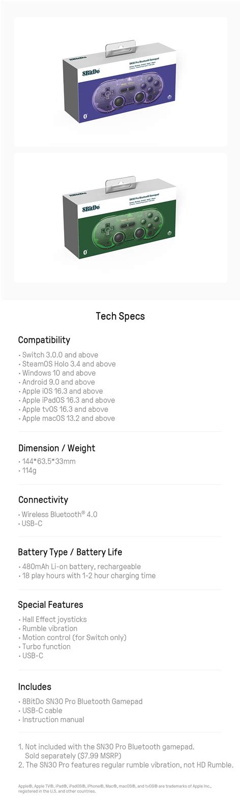 Image result for 8Bitdo SN30 Pro Back Sticker