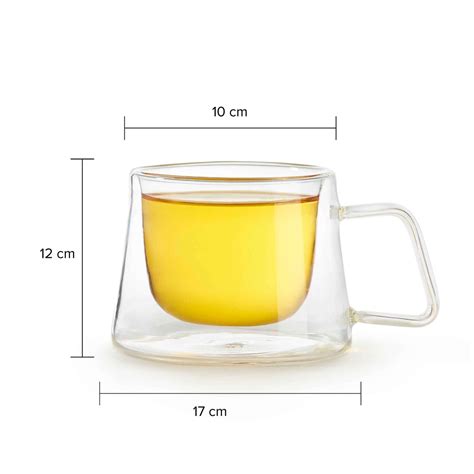 Buy SHIMMER Borosilicate Glass Double Wall Clear Cup Online @ Best ...
