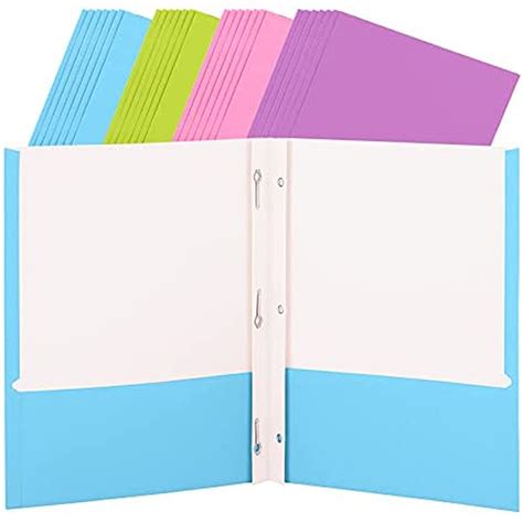 Buy Enday Folder with Pockets and Prongs 2 Pocket Portfolio Folder for ...