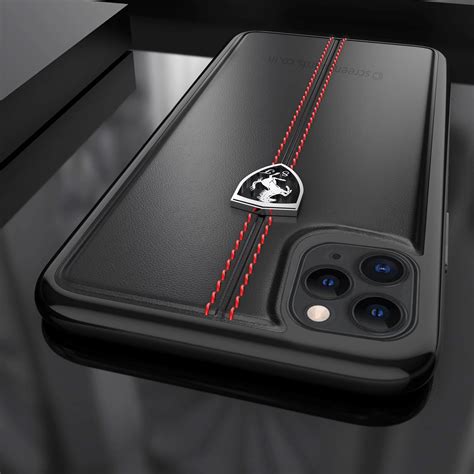 Ferrari ® Apple iPhone 11 Pro Vertical Contrasted Stripe - Material ...