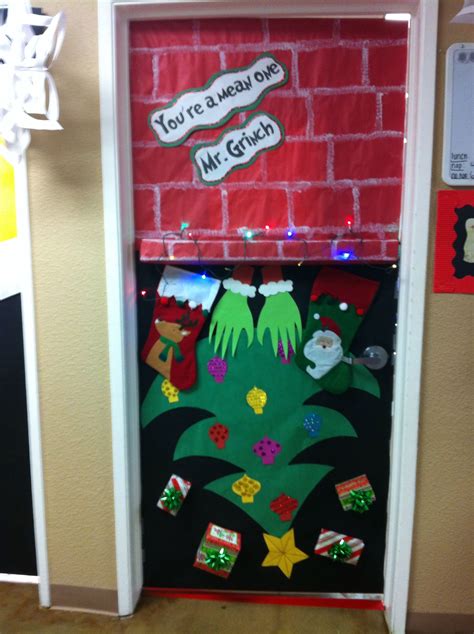 Grinch Christmas Door Decorating Ideas