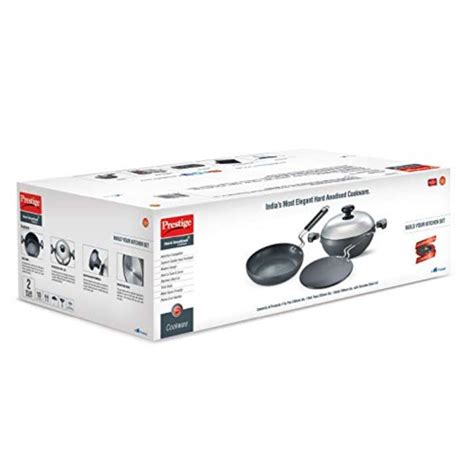 Prestige Hard Anodised Plus BYK Kitchen Set | Black | Set of 3 Pcs ...