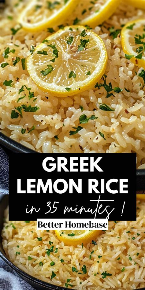 Greek Lemon Rice Recipe (35-Minutes) | Recipe | Rice dishes recipes ...