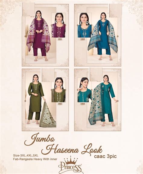 Jumbo Haseena Look Princess Creation Readymade Pant Style Suits Export ...