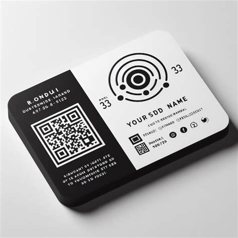 Business Card with QR Code Design 的图像结果