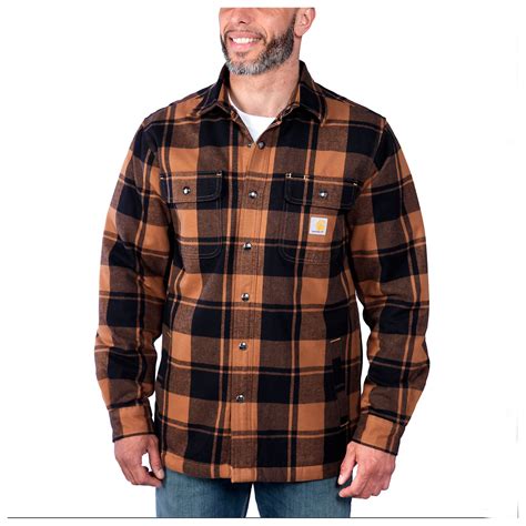 Carhartt Flannel Sherpa-Lined Shirt Jacket - Casual jacket Men's | Buy ...