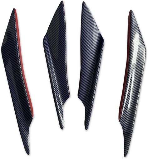 Dewkou 4 PCS Car Front Bumper Lip Splitters, Black | Ubuy India