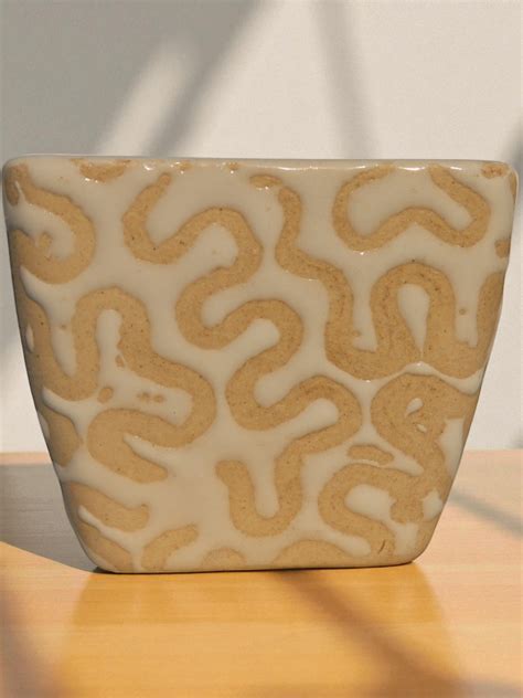 Buy White Cream Strip Planter Online | Elegant Home Décor – Plant Orbit