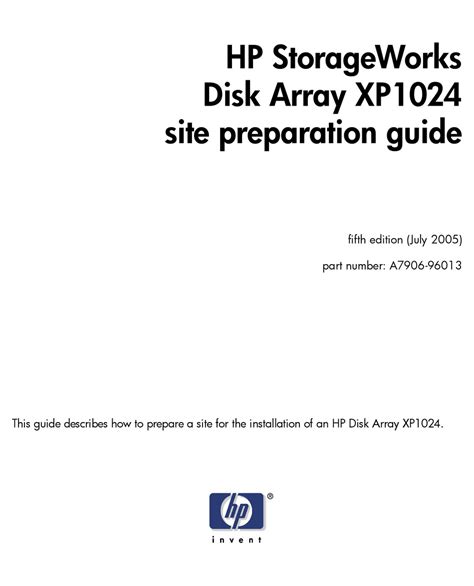 HP STORAGEWORKS XP1024 MANUAL Pdf Download | ManualsLib