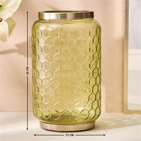 Buy Brian Glass Hurricane Candle Holder from Home Centre at just INR 999.0