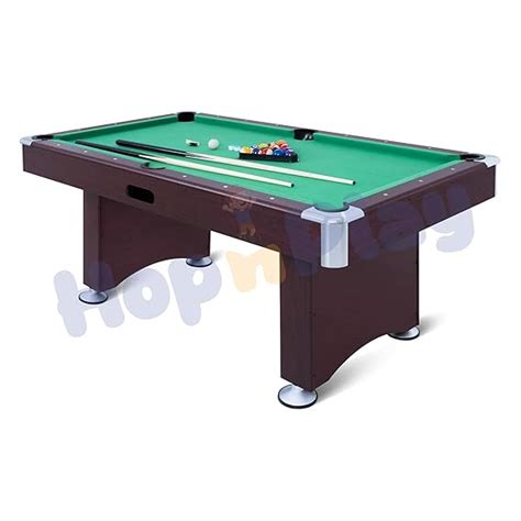 Hop N Play 6ft Portable Pool Table Set with Automatic Ball Return ...