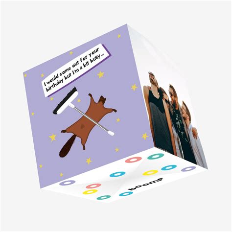 Squirrel Fakes Death Birthday Confetti-exploding Greetings Card – Boomf