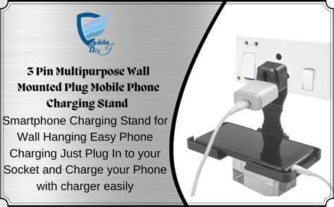 Vadda Bai 3 Pin Multipurpose Wall Mounted Plug Mobile Phone Charging ...