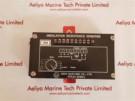 Seun electric insulation resistance monitor – Aeliya Marine Tech