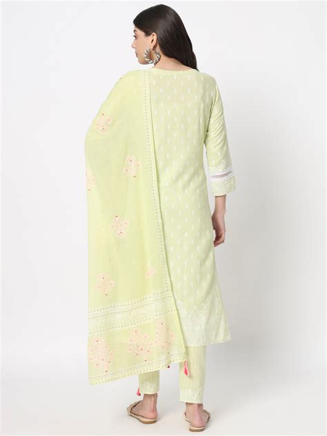 Women's Pista Cotton Printed Maternity Kurta Set – Trendia