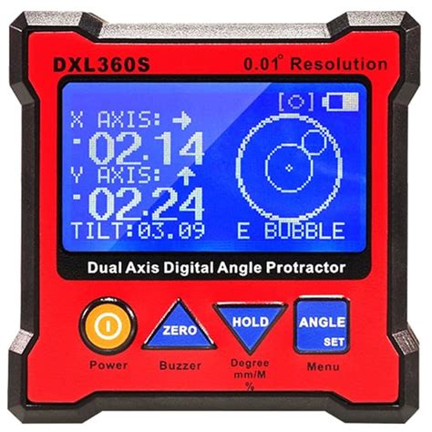 Digital Protractor DXL360S GYRO + Digital Angle Finder, Gravity 2 in 1 ...
