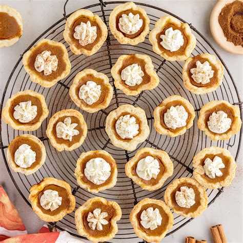 Mini Pumpkin Pies Recipe Mini Pumpkin Pies Made In A Muffin Tin