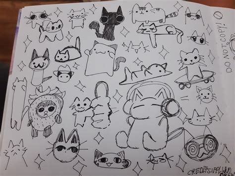 Pinterest has a lot of cute cats!! | Sketch book, Cute doodle art, Cute ...