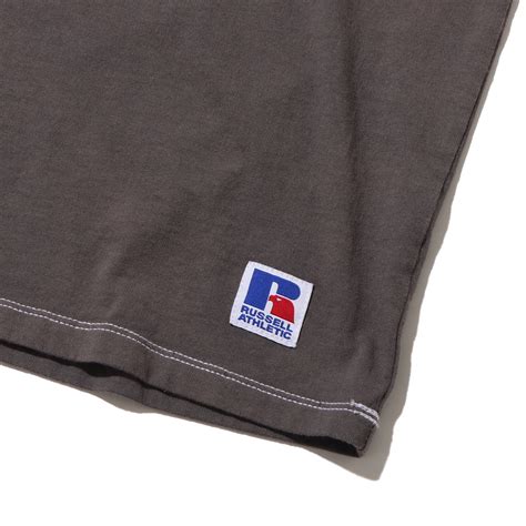 TOKYO 23 x RUSSELL ATHLETIC AGING WASH TEE CHARCOAL（トウキョウ23 x ラッセル ...