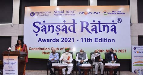 11th edition of Sansad Ratna Awards 2021 - A brief Report ~ Next Gen ...