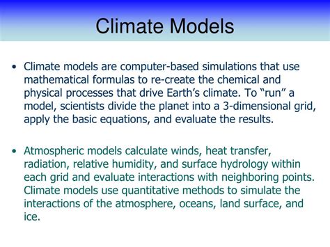 Climate Model 的图像结果